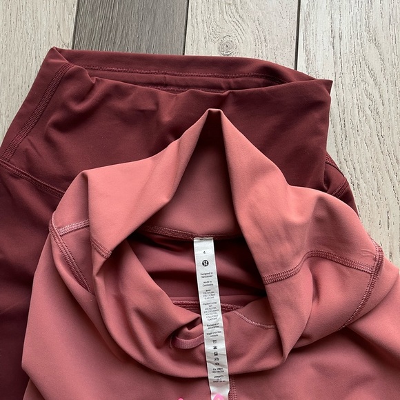 Lululemon Orange and Red Leggings - Picture 3 of 3